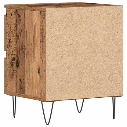 Bedside Cabinet 2 pcs Old wood 40 x 35 x 50 cm Engineered wood