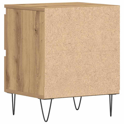 Bedside Cabinet with Drawer 2 pcs Artisan oak 40 x 35 x 50 cm