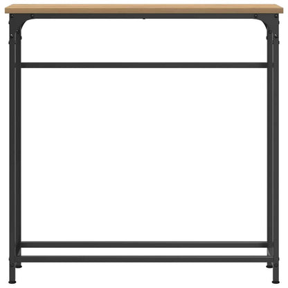 Console Table with Shelf Artisan oak 75 x 19.5 x 75 cm