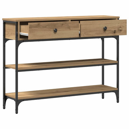 Console Table with Drawer Artisan oak 100 x 25 x 75 cm