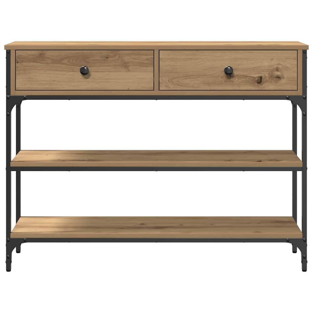 Console Table with Drawer Artisan oak 100 x 25 x 75 cm