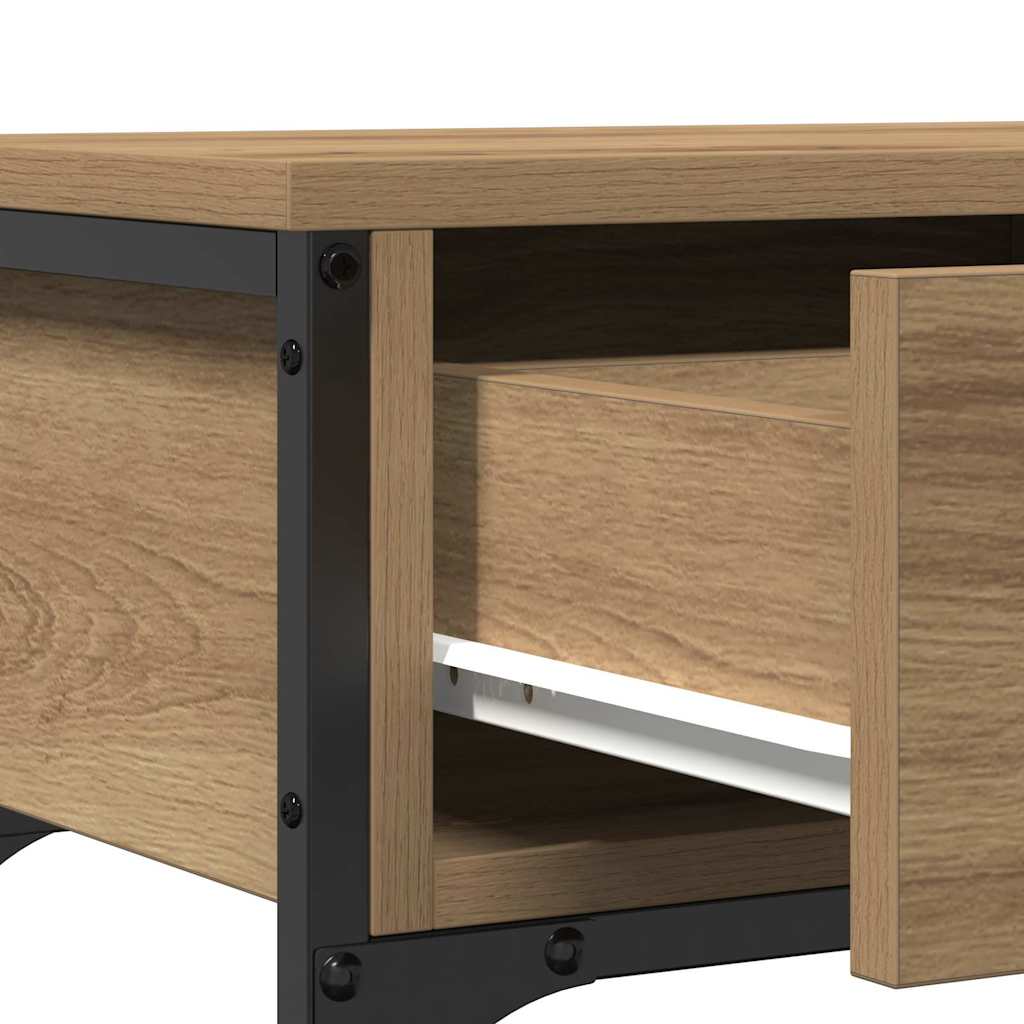 Console Table with Drawer Artisan oak 72.5 x 25 x 75 cm