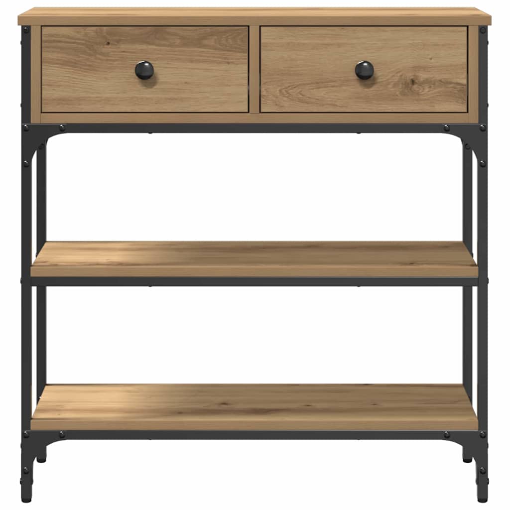 Console Table with Drawer Artisan oak 72.5 x 25 x 75 cm