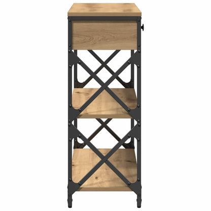 Console Table with Drawer Artisan oak 75 x 28 x 75 cm