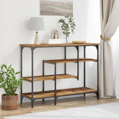 Console Table with Shelf with Storage Old wood 100 x 35 x 75 cm