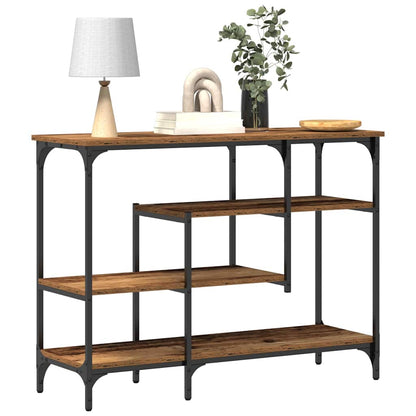 Console Table with Shelf with Storage Old wood 100 x 35 x 75 cm