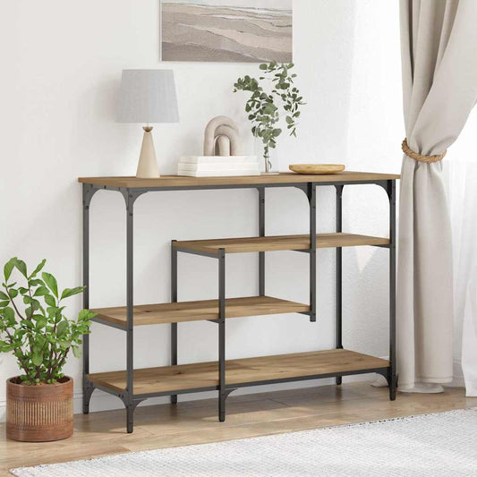 Console Table with Shelf Artisan oak 100 x 35 x 75 cm