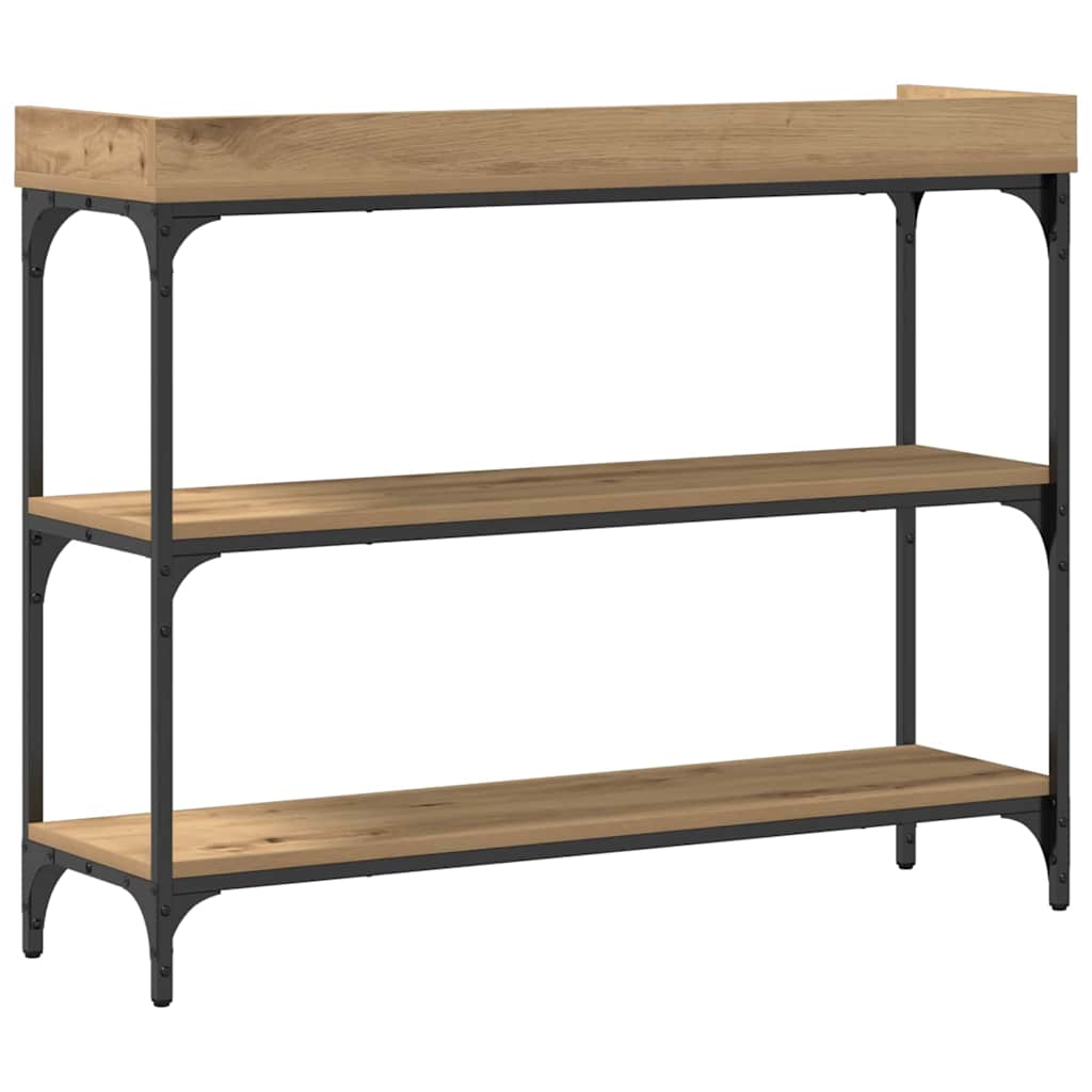Console Table with Shelf Artisan oak 100 x 30 x 80 cm