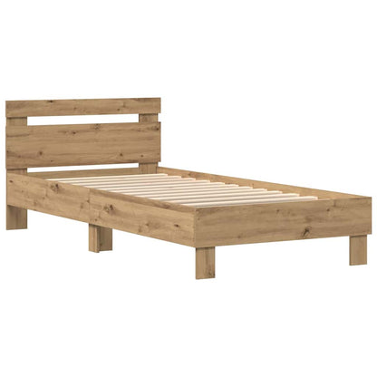 Bed Frame Artisan oak 100 x 200 cm Engineered wood