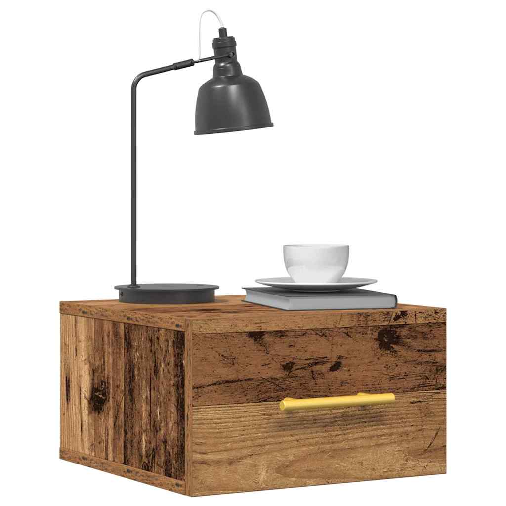 Bedside Cabinet Old wood 35 x 35 x 20 cm Engineered Wood