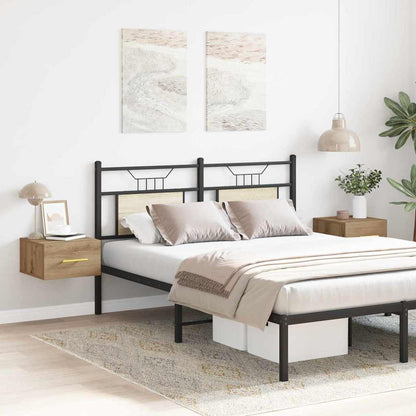 Bedside Cabinet Wall-mounted 2 pcs Artisan oak 35 x 35 x 20 cm