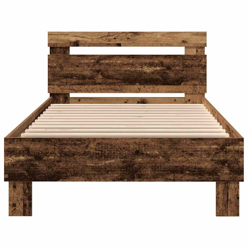 Bed Frame Old wood 90 x 200 cm Engineered wood