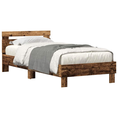 Bed Frame Old wood 90 x 200 cm Engineered wood