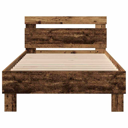 Bed Frame Old wood 90 x 190 cm Engineered wood