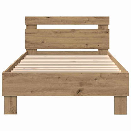 Bed Frame Artisan oak 75 x 190 cm Engineered wood