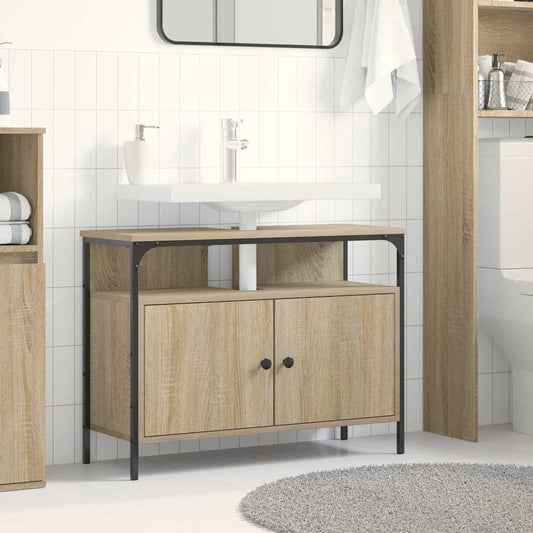 Bathroom Sink Cabinet Brown 80 x 30 x 60 cm Engineered wood