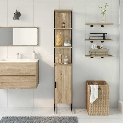 Bathroom Cabinet Beige 33 x 33 x 185.5 cm Engineered wood