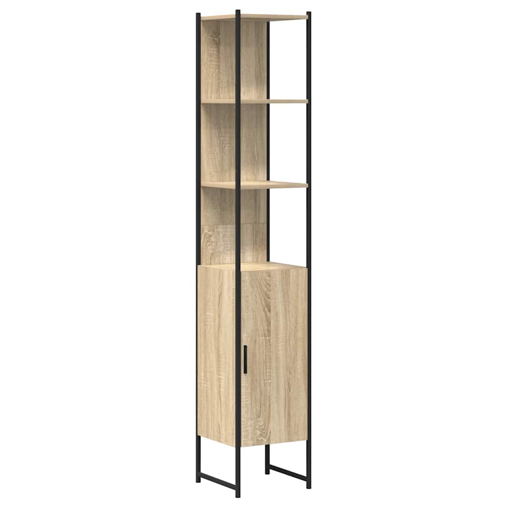 Bathroom Cabinet Beige 33 x 33 x 185.5 cm Engineered wood