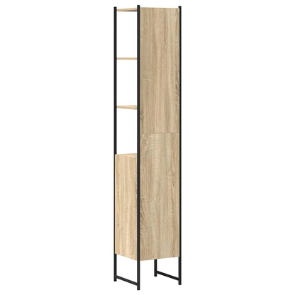 Bathroom Cabinet Beige 33 x 33 x 185.5 cm Engineered wood