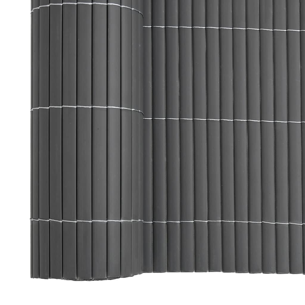 Garden Fence Double-Sided Grey 1.8x5 m PVC