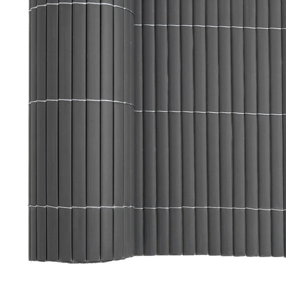 Garden Fence Double-Sided Grey 1.8x5 m PVC