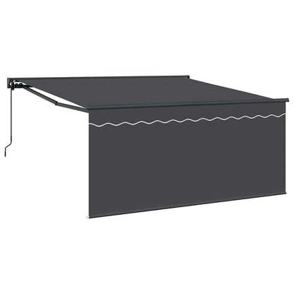 Retractable Awning Manual Grey and anthracite 300 x 250 cm