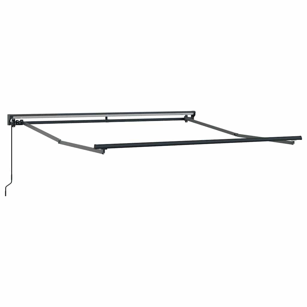 Retractable Awning Manual Grey and anthracite 300 x 250 cm