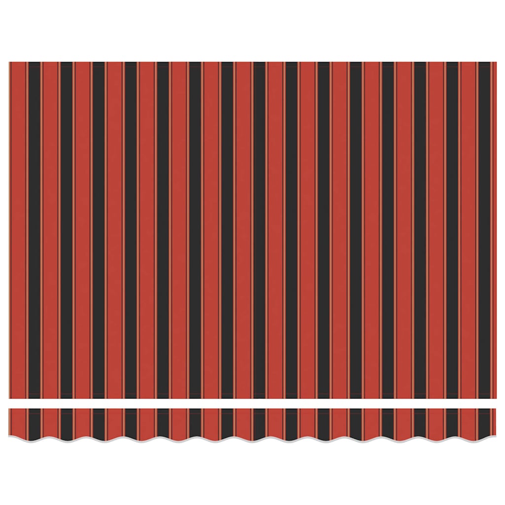 Retractable Awning Manual Orange and brown 300 x 250 cm Fabric