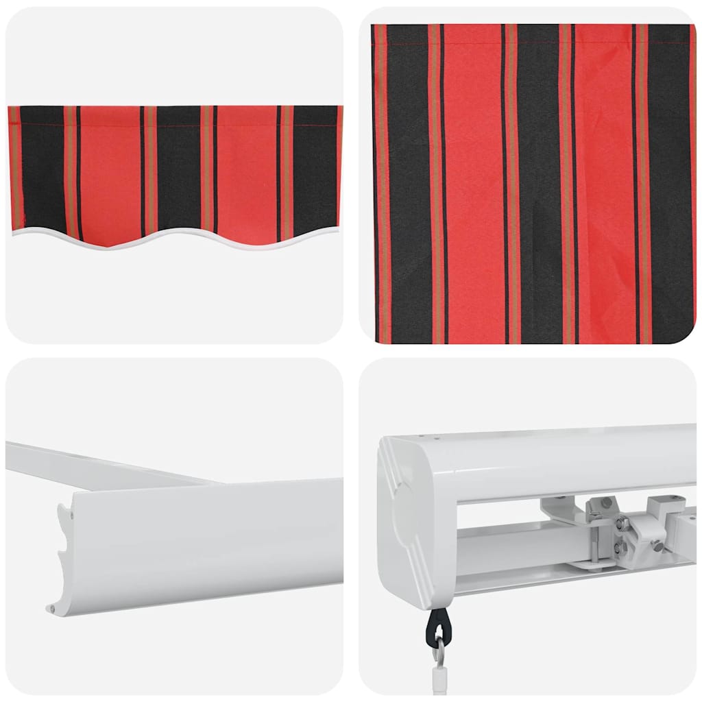 Retractable Awning Orange and Brown 300 x 250 cm