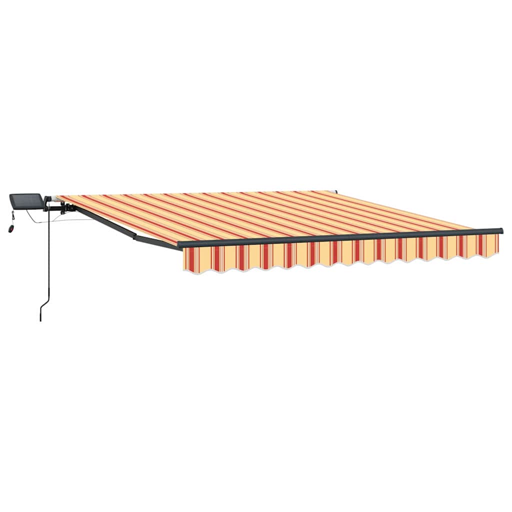 Retractable Awning Manual Yellow and orange 300 x 250 cm Fabric