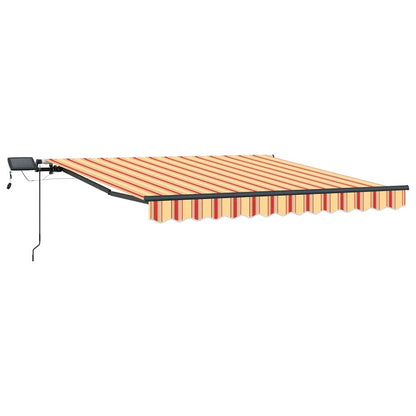 Retractable Awning Manual Yellow and orange 300 x 250 cm Fabric