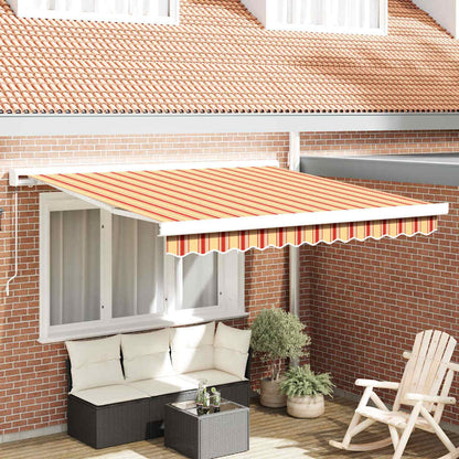 Retractable Awning Yellow and Orange 300 x 250 cm