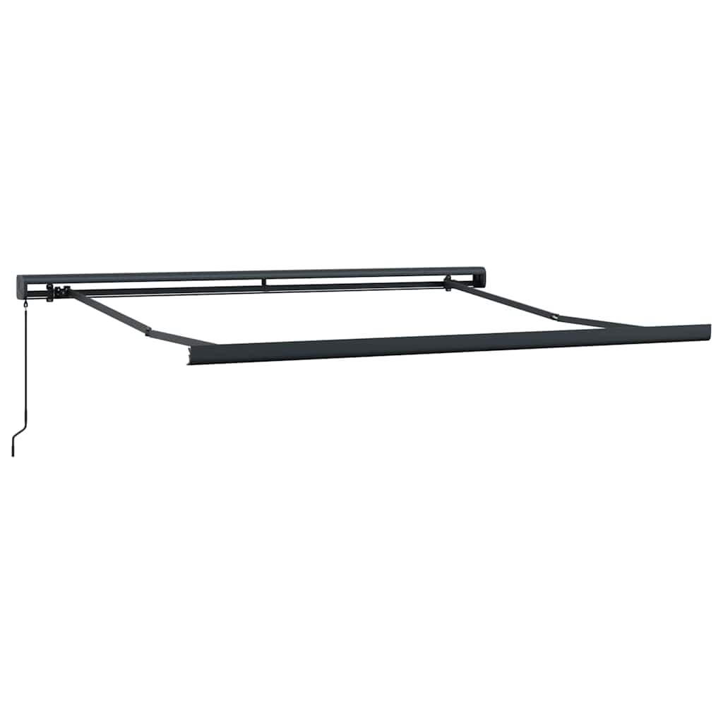 Retractable Awning Black 300 x 250 cm Fabric and Metal