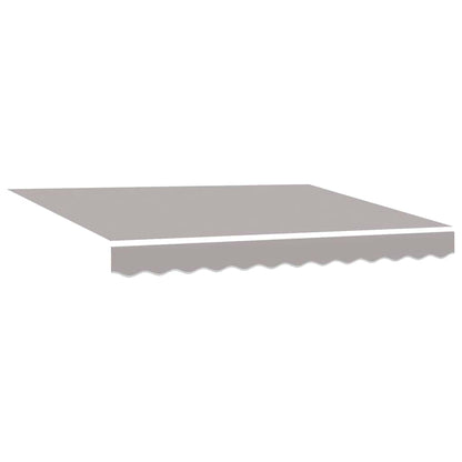 Retractable Awning Light grey 300 x 250 cm Fabric and Metal