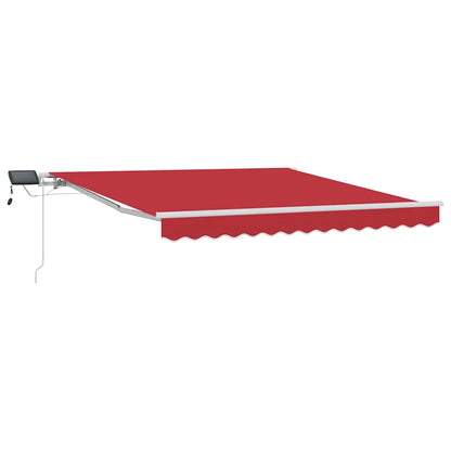 Retractable Awning with Manual Red 300 x 250 cm Fabric