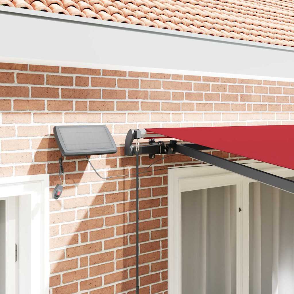Retractable Awning Manual Red 300 x 250 cm Fabric
