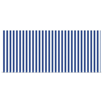 Retractable Awning Manual Blue and anthracite 350 x 250 cm