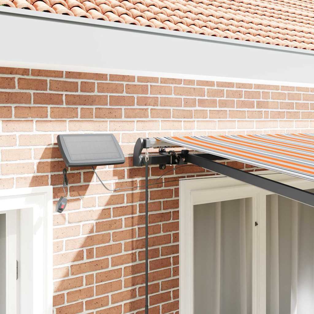 Retractable Awning Manual Multicolour 350 x 250 cm Fabric
