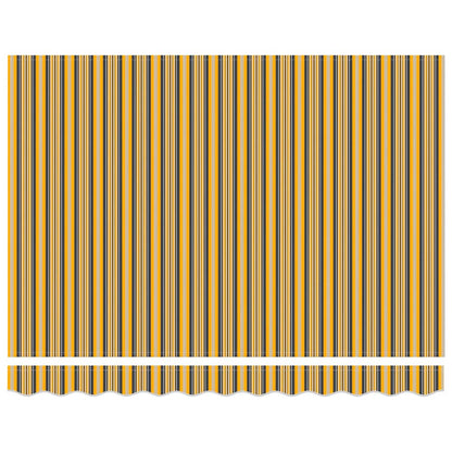 Retractable Awning Manual Multicolour 350 x 250 cm Fabric