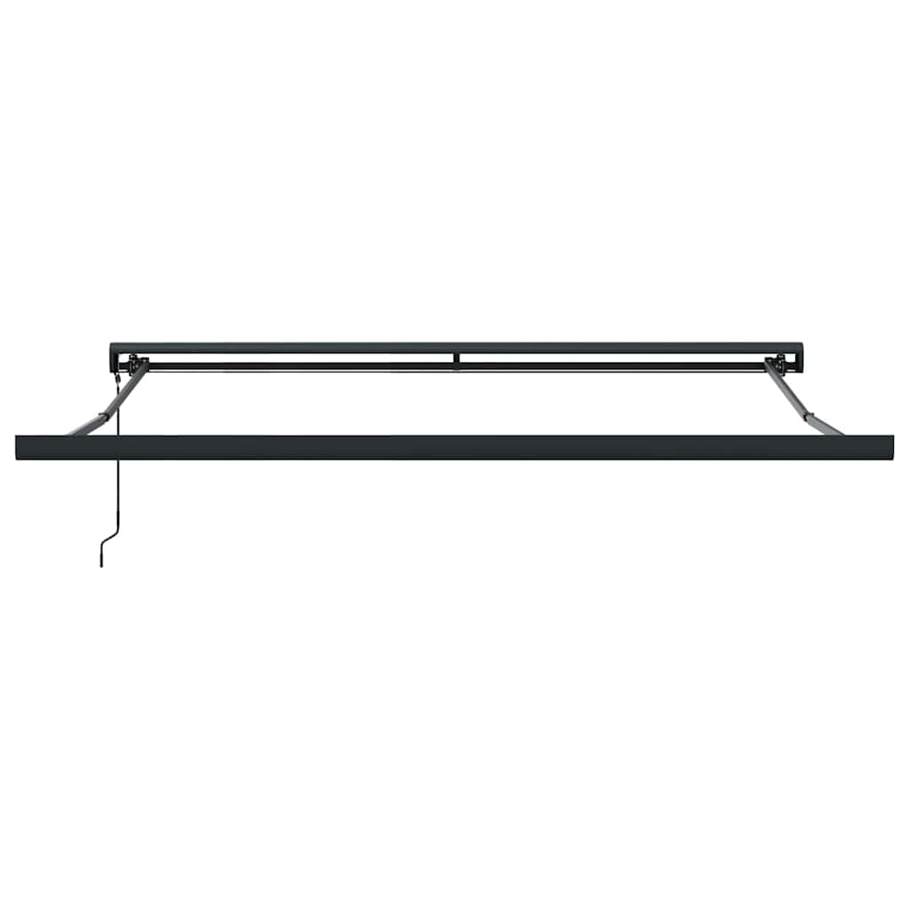 Retractable Awning Manual Black 350 x 250 cm Fabric, Metal