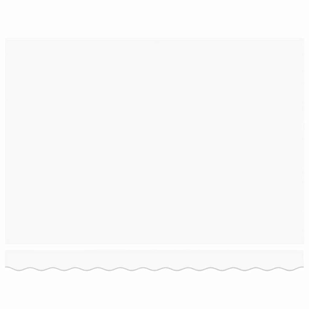 Retractable Awning Manual White 350 x 250 cm Fabric