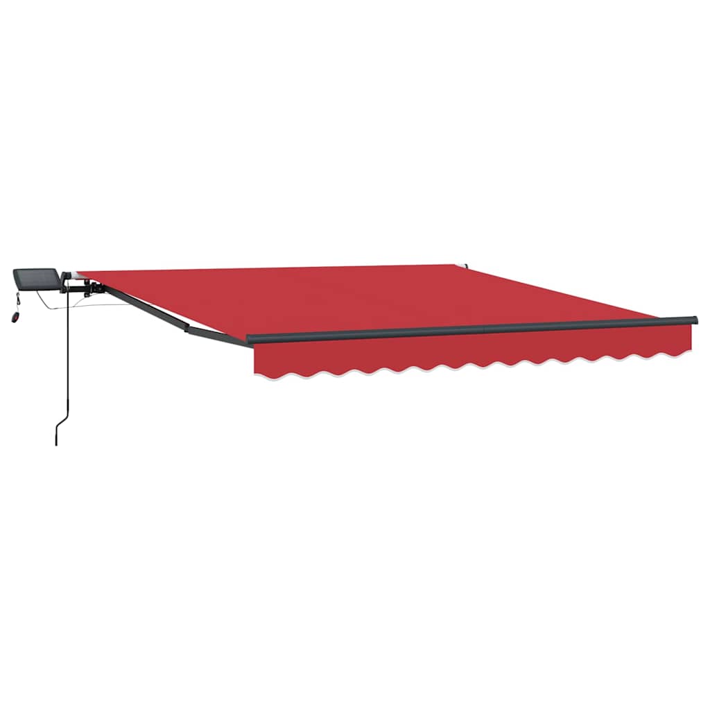 Retractable Awning Manual Red 350 x 250 cm Fabric