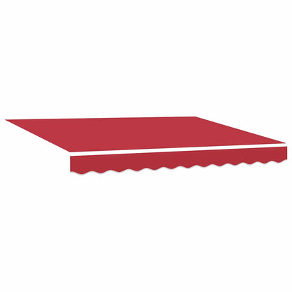 Retractable Awning Red 350 x 250 cm Fabric and Metal