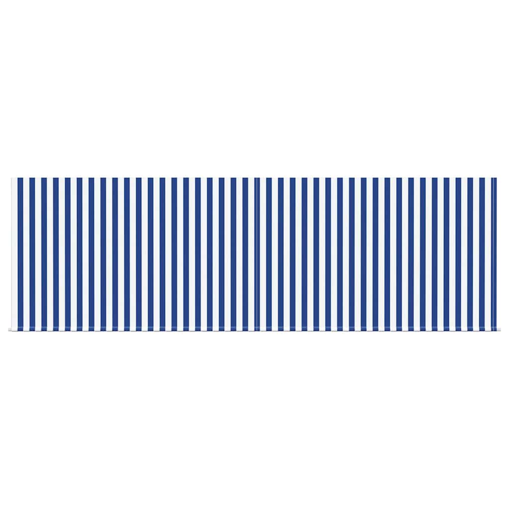 Retractable Awning Manual Blue and anthracite 400 x 300 cm
