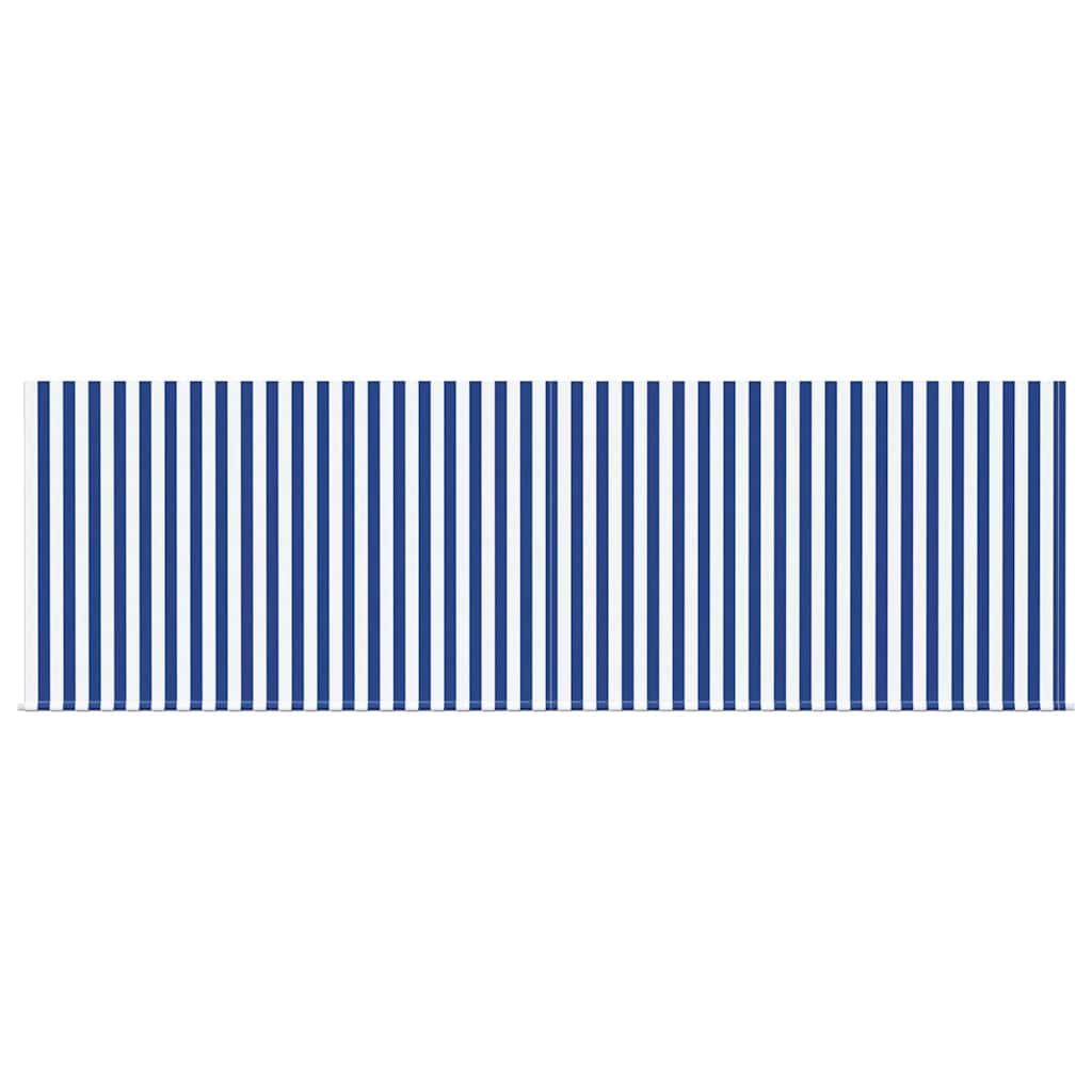 Retractable Awning Manual Blue and anthracite 400 x 300 cm