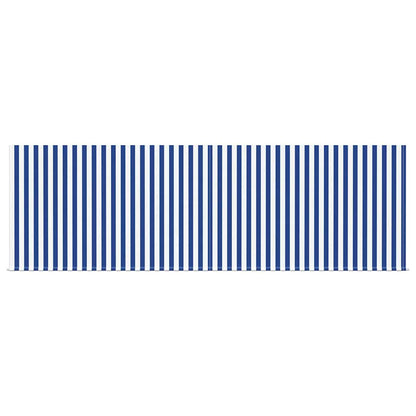 Retractable Awning Manual Blue and anthracite 400 x 300 cm