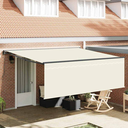 Retractable Awning Manual Cream 400 x 300 cm Fabric