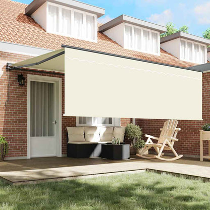 Retractable Awning Manual Cream 400 x 300 cm Fabric