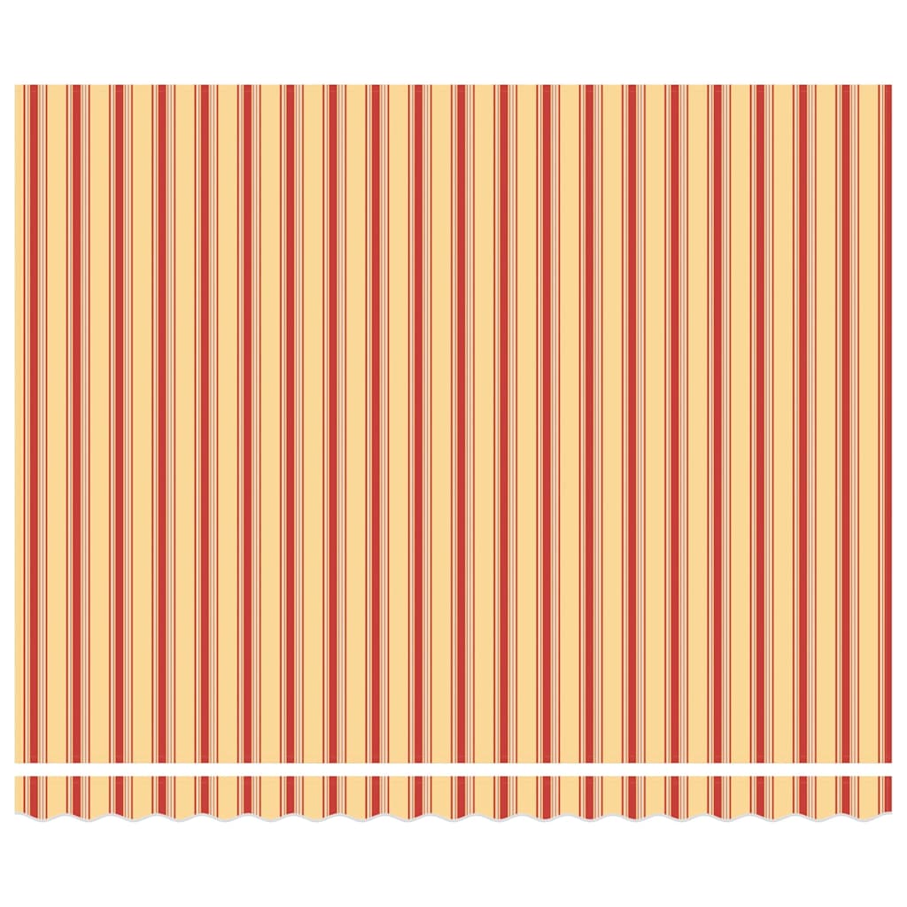 Retractable Awning 400 x 300 cm Yellow and orange