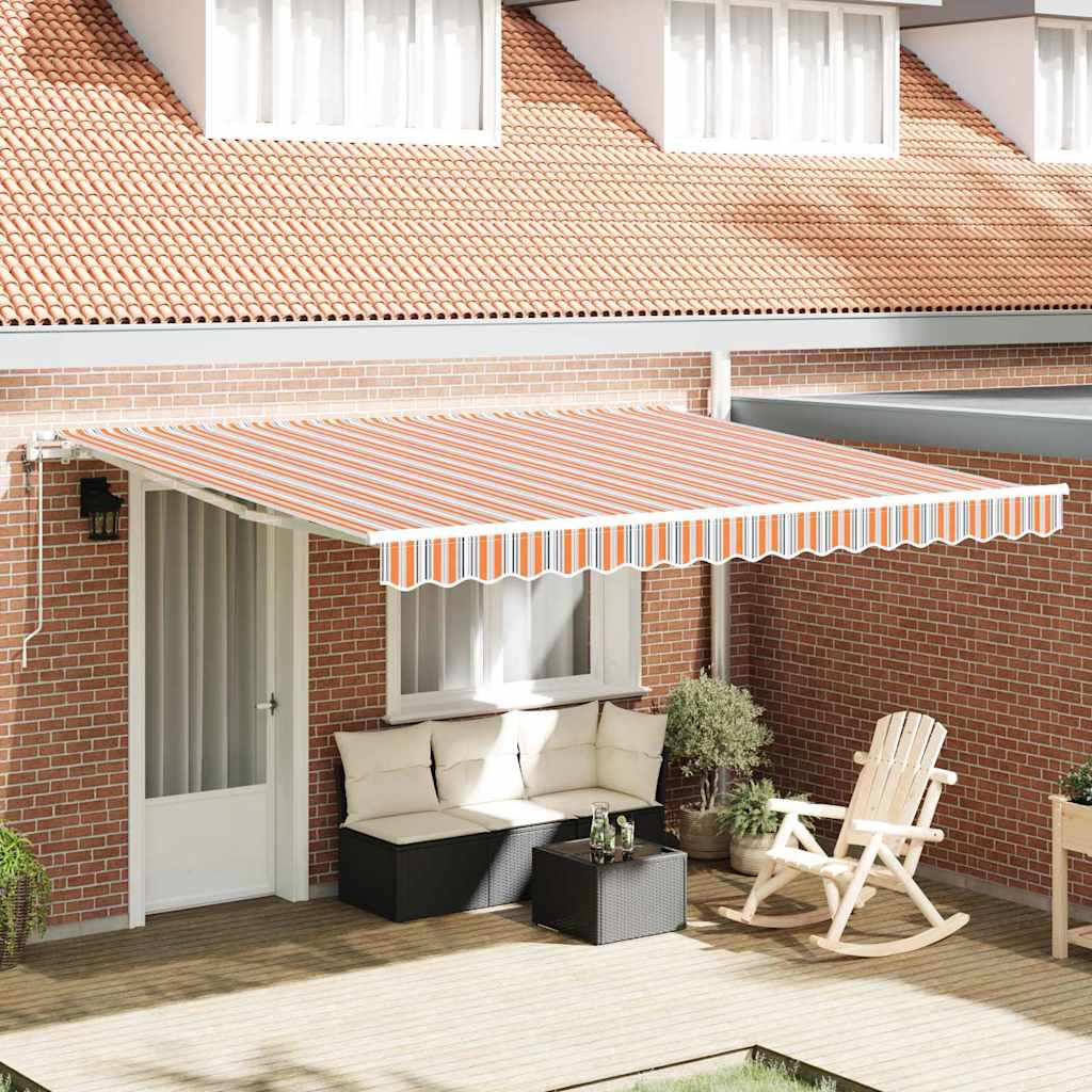 Retractable Awning 400 x 300 cm Multicolour